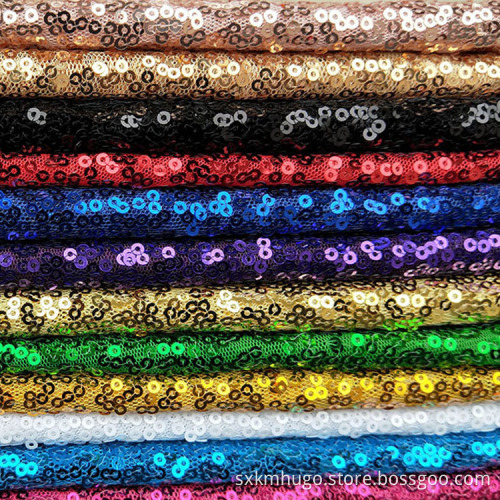 Polyester Fabric Sequin Tulle Glitter Sequin Fabricc